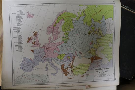 Blacks General Atlas, folio, 1846, Longmans New Atlas, folio, 1889, Ordnance Maps of The British Isles and